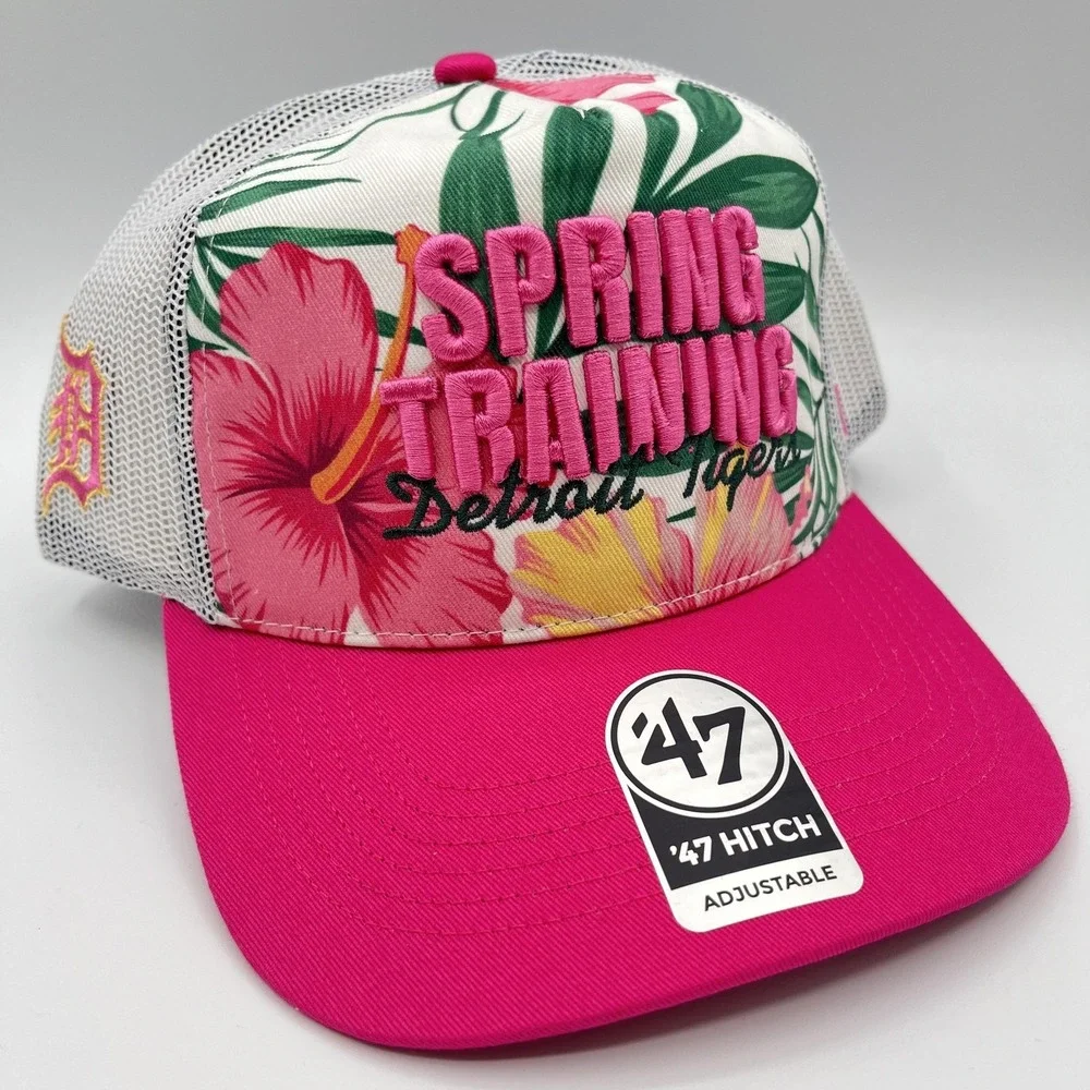 Detroit Tigers‎ 47 Brand Hat Cap Snap Back Spring Training Paradise MLB NEW